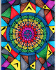 grafiki i ilustracje 17. MANDALA WOJNA - rysunek, plakat.