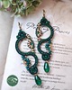kolczyki soutache Cocoloco Medium zielone kolczyki sutasz