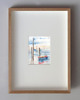obrazy Akwarela Trondheim Norwegia oryginalny obraz A5 21x15 cm