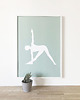 plakaty Plakat YOGA Trójkąt zielony