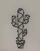 Ozdoby na ścianę Kaktus geometryczny - nowoczesna Boho dekoracja 3d na ścianę