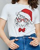 t-shirt damskie Koszulka organiczna z nadrukiem Christmas Tiger
