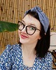opaski do włosów Opaska lniana denim