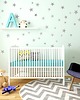 naklejki ścienne do pokoju dziecka Naklejki na ścianę Gwiazdki Srebrne Matowe