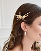 Ślubne ozdoby do włosów Grzebyk z perłami Swarovskiego Vega