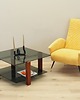 stoliki kawowe Stolik szklany, włoski design, lata 70, produkcja: Włochy