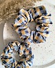 gumki do włosów Scrunchie Jedwabna krata