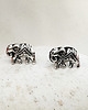 kolczyki srebrne Srebrne kolczyki słoniki,  sztyfty słonie, słoń
