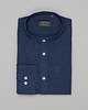 koszule męskie Męska koszula ze stójką limina 00492 granatowy tailored fit
