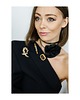 chokery Jedwabny czarny choker