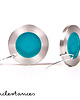 kolczyki wire wrapping Azure lagoon  kolczyki
