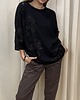 bluza bez kaptura damska Bluza Oversize Nero