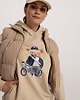 bluza z kapturem damska Bluza damska z kapturem  Fluffy Puffy Bart beżowa