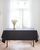 obrusy i serwetki Lniany obrus z listwą  heavy linen CHARCOAL
