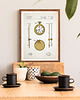 plakaty Zegarek - patent - plakat 50x70 cm