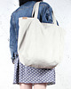 torby na ramię Lazy bag torba beżowa na zamek / vegan / eco