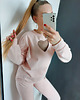 komplety damskie DRES BAWEŁNIANY SERCE I267 PUDER