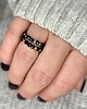 pierścionki elastyczne Pierścionek Moc czarnego turmalinu