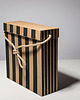 skrzynki, kufry i pudła Bag Box Torba tekturowa 35x11x35 cm pasy czarne