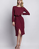sukienki midi damskie Sukienka, SUK109 bordo