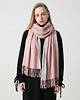 szale damskie SZAL SZALIK kaszmir 100% kaszmirowy pudrowy Różowy