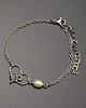 bransoletki wire wrapping Bransoletka serce perła wire wrapping