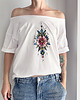 t-shirt damskie Kwiat  różowy Biały Oversize