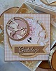kartki scrapbooking Kartka z okazji narodzin córeczki (w pudełku)