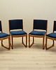 krzesła Komplet czterech krzeseł bukowych, lata 50, Holger Jacobsen, Fritz Hansen