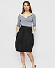 spódnice midi Czarna spódniczka bombka Weronika