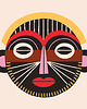 obrazy African mask  - obraz na płótnie lub plakat