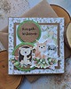 kartki scrapbooking Kartka na roczek dla chłopca/dziewczynki - z imieniem