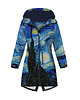 kurtki damskie Kurtka parka damska - GWIAŹDZISTA NOC (Vincent van Gogh)