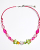 chokery Naszyjnik - Różowy, zielony