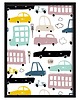 obrazy i plakaty do pokoju dziecięcego Obrazek Colorful Traffic II 30x40cm