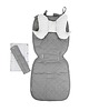 akcesoria dziecięce - różne Milky Grey wkładka do wózka + poduszka + pasy