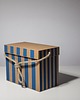 skrzynki, kufry i pudła Bag Box - Torba tekturowa 32x16x24 cm pasy nieb.