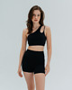 biustonosze damskie Stanik do jogi GLAM - black sky