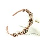 bransoletki wire wrapping Bransoleta mankietowa z zielonym turmalinem