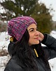 czapki damskie Kolorowa duża czapka beanie z wełną i alpaką