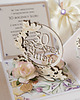 kartki scrapbooking 30 rocznica ślubu, perłowe gody, exploding box, kartka 3d