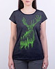 t-shirt damskie Koszulka damska JELEŃ SZLACHETNY grafitowa