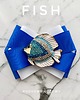 broszki Brosza z Kolekcji FISH z Rybką wysadzaną kryształkami