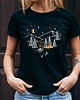 t-shirt damskie Koszulka damska czarna  Camping