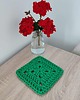 podkładki do kuchni Podkładka szydełkowa pod kubki ze sznurka 16cmx16cm