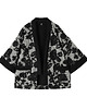marynarki damskie Fi - Wełniane kimono w kwiaty