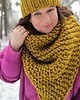 szale damskie Gruba wełniana chusta WOOLY