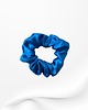 gumki do włosów Jedwabna scrunchie gumka frotka midi niebieska