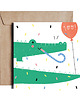 kartki okolicznościowe - wydruki Happy Crocodile Kartka Urodzinowa od PIESKOT