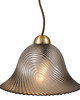 lampy wiszące Lampa wisząca Putzler, lata 70., formowane szkło